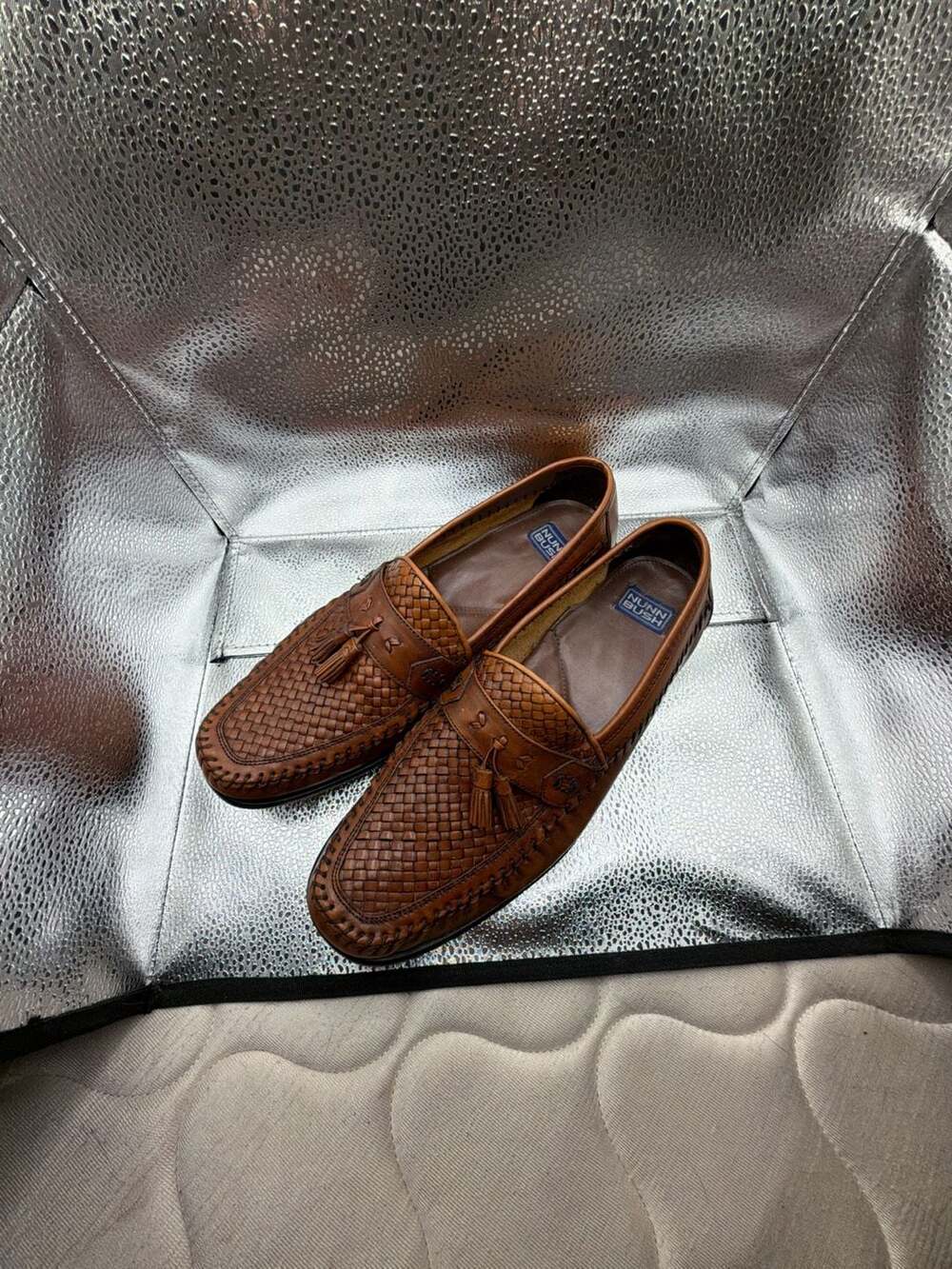 Nunn Bush Strafford Woven Moc Tassel Loafers